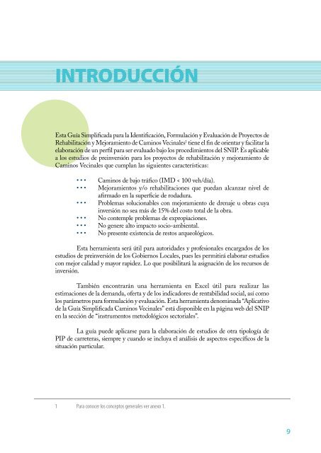 Guía Simplificada para la Identificación, Formulación y Evaluación