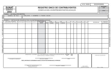 formulario 2054 - anexo - Sunat