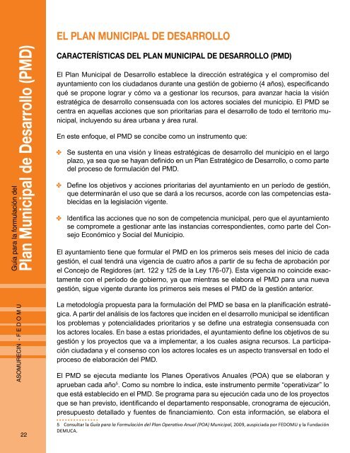 Guía para la Formulación del Plan Municipal de Desarrollo PMD