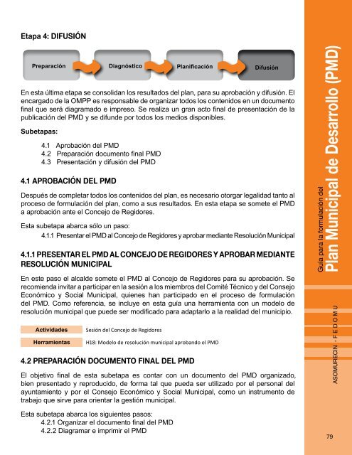 Guía para la Formulación del Plan Municipal de Desarrollo PMD