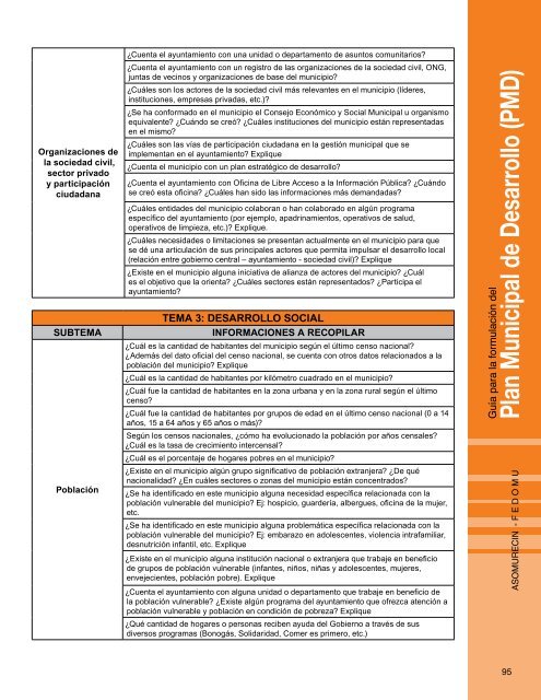 Guía para la Formulación del Plan Municipal de Desarrollo PMD