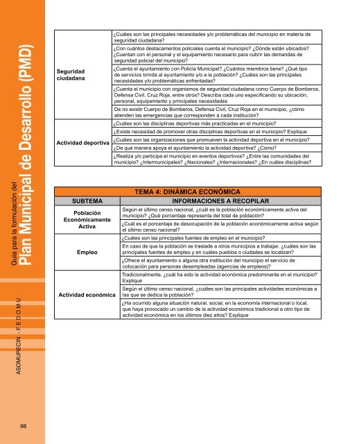 Guía para la Formulación del Plan Municipal de Desarrollo PMD