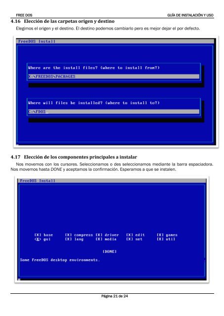 FREEDOS 1.0. - Curso de Técnico de Redes y Sistemas 2011