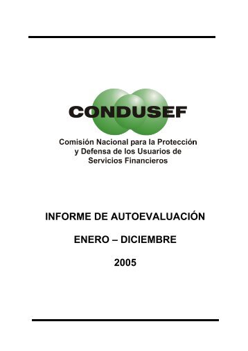 Autoevaluación Enero – Diciembre 2005 - Condusef