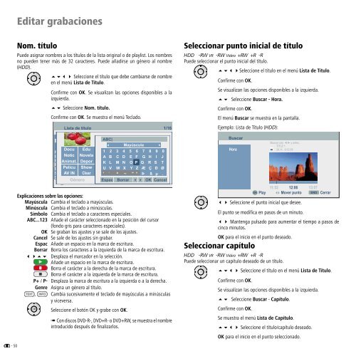 Manual de instrucciones DVD - Loewe AG > Aktuell