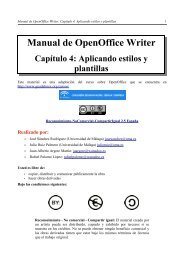 Manual de OpenOffice Writer. Capítulo 4. Aplicando estilos y plantillas