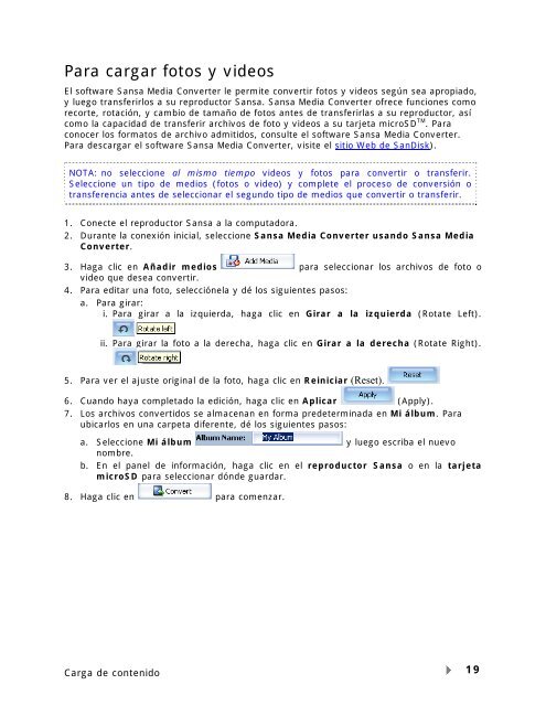 Manual de usuario - SanDisk