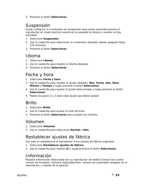 Manual de usuario - SanDisk