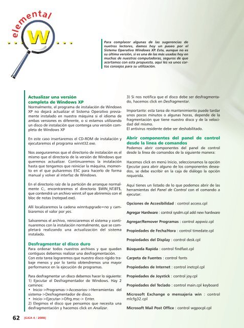 Giga. No. 4, 2008 - Editorial Universitaria