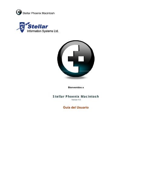 Stellar Phoenix Mac Data Recovery Manual