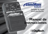JamMan Manual Spanish - Digitech