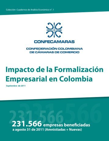 Impacto de la Formalización Empresarial en ... - Confecámaras