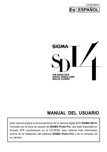 MANUAL DEL USUARIO - Sigma