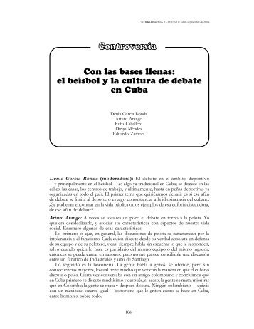 Con las bases llenas: el beisbol y la cultura de debate en ... - Temas