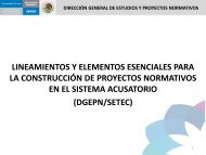 dirección general de estudios y proyectos normativos - Setec