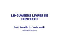 LINGUAGENS LIVRES DE CONTEXTO