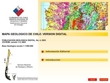 MAPA GEOLOGICO DE CHILE: VERSION DIGITAL