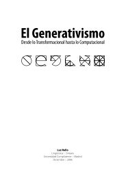 El Generativismo, desde lo transformacional hasta lo ... - Luz Rello