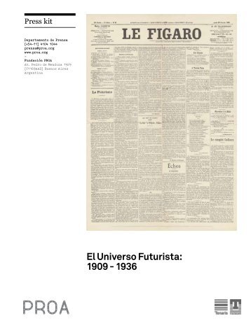 El Universo Futurista: 1909 - 1936