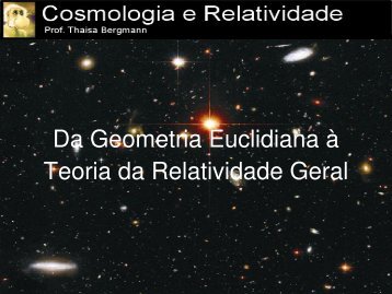 Da Geometria Euclidiana à Teoria da Relatividade Geral