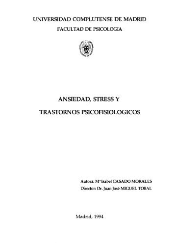 AeSA ANSIEDAD, STRESS Y TRASTORNOS PSICOFISIOLOGICOS