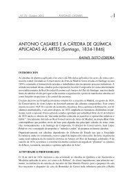 Antonio Casares e a cátedra de química aplicadas ás - Enciga