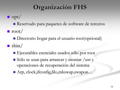 Estructura del sistema de archivos y espacio Swap - Sistemas ...