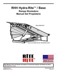 RHH Hydra-RiteTM / Base Rampa Niveladora Manual ... - Rite-Hite