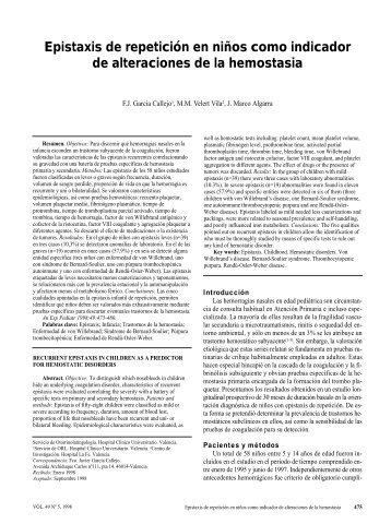 Texto completo - Asociación Española de Pediatría