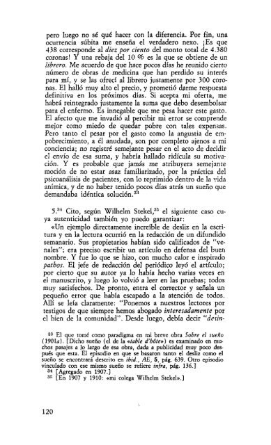 Volumen VI – Psicopatología de la vida cotidiana (1901