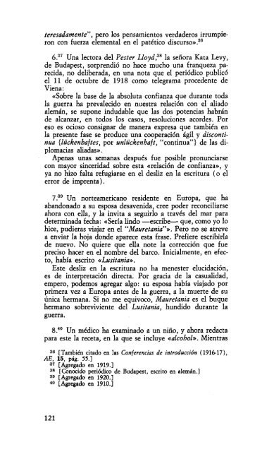 Volumen VI – Psicopatología de la vida cotidiana (1901