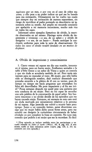 Volumen VI – Psicopatología de la vida cotidiana (1901