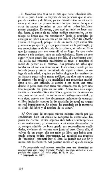 Volumen VI – Psicopatología de la vida cotidiana (1901