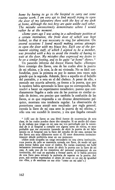 Volumen VI – Psicopatología de la vida cotidiana (1901