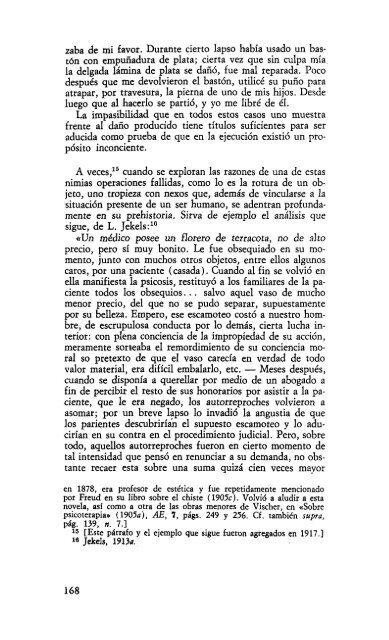 Volumen VI – Psicopatología de la vida cotidiana (1901