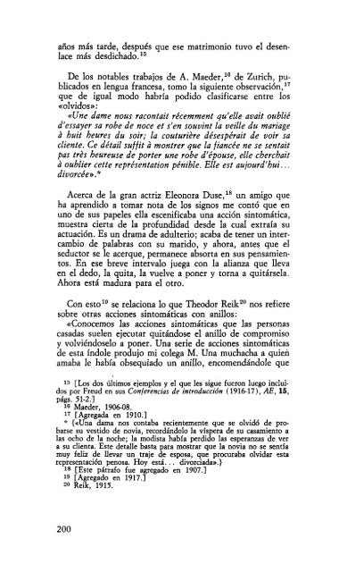 Volumen VI – Psicopatología de la vida cotidiana (1901