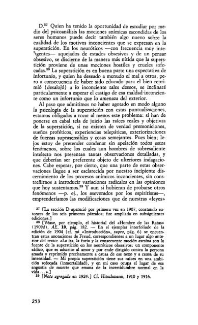 Volumen VI – Psicopatología de la vida cotidiana (1901