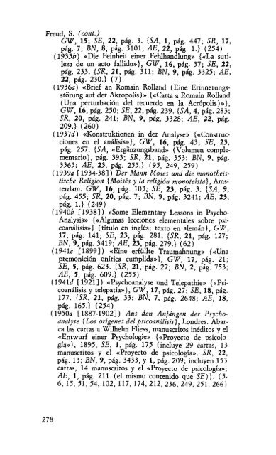 Volumen VI – Psicopatología de la vida cotidiana (1901