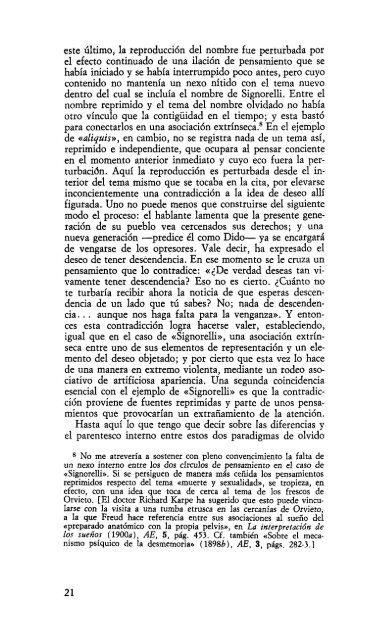 Volumen VI – Psicopatología de la vida cotidiana (1901