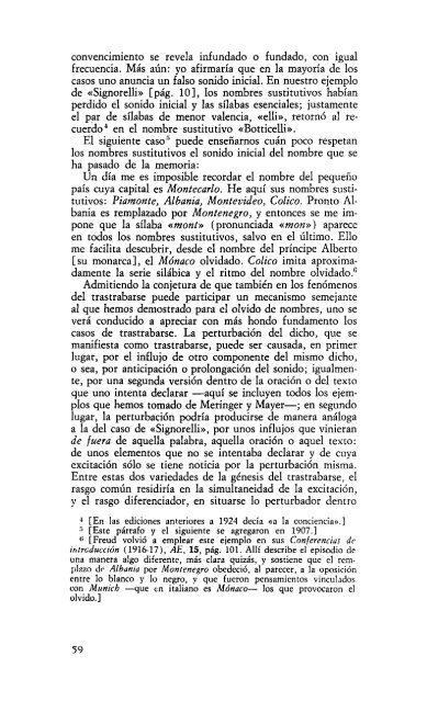 Volumen VI – Psicopatología de la vida cotidiana (1901