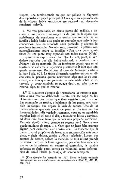 Volumen VI – Psicopatología de la vida cotidiana (1901