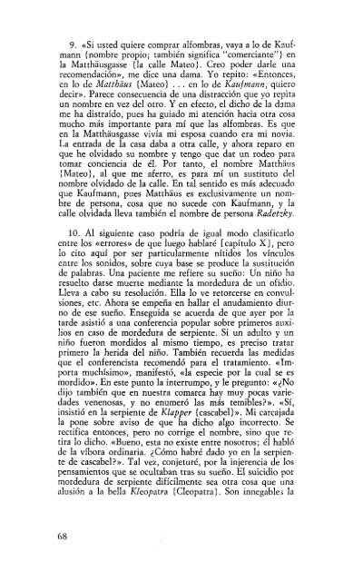 Volumen VI – Psicopatología de la vida cotidiana (1901