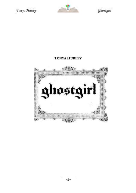 juvenil- ghostgirl- tonya hurley