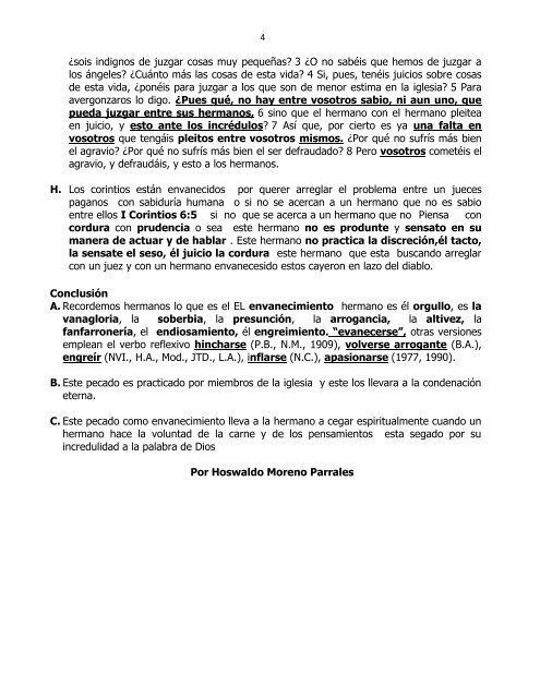 ¿ESTA USTED ENVANECIDO? - Crei por lo cual hablé