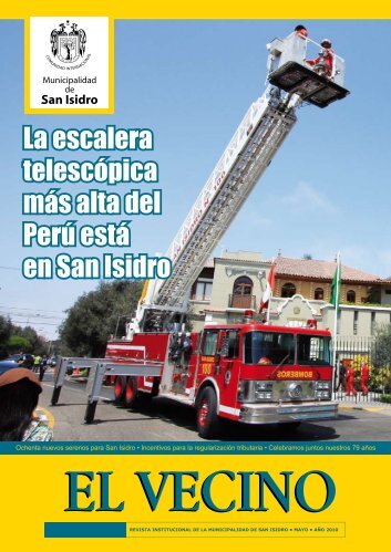 La escalera telescópica más alta del Perú está en San Isidro