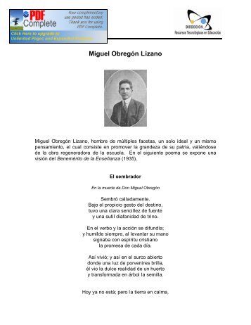 Miguel Obregón Lizano - CEDUCAR