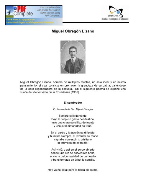 Miguel Obregón Lizano - CEDUCAR