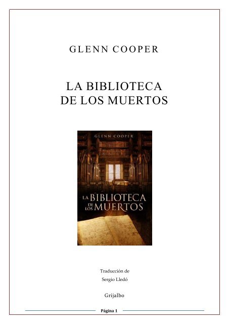 LA BIBLIOTECA DE LOS MUERTOS - ipernity