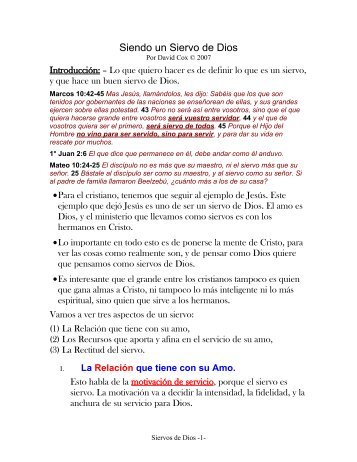 07-029 Siendo Siervo de Dios (s).pdf - David Cox