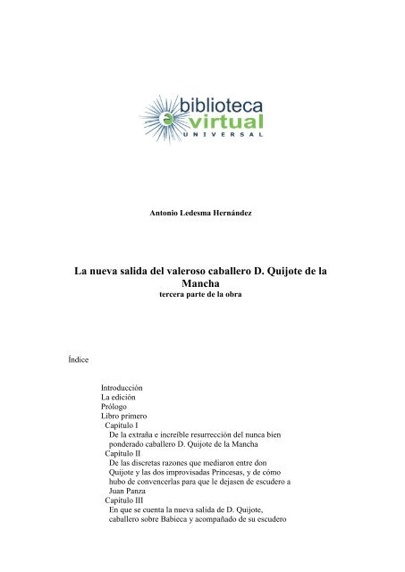 descargar libro - Biblioteca Virtual Universal